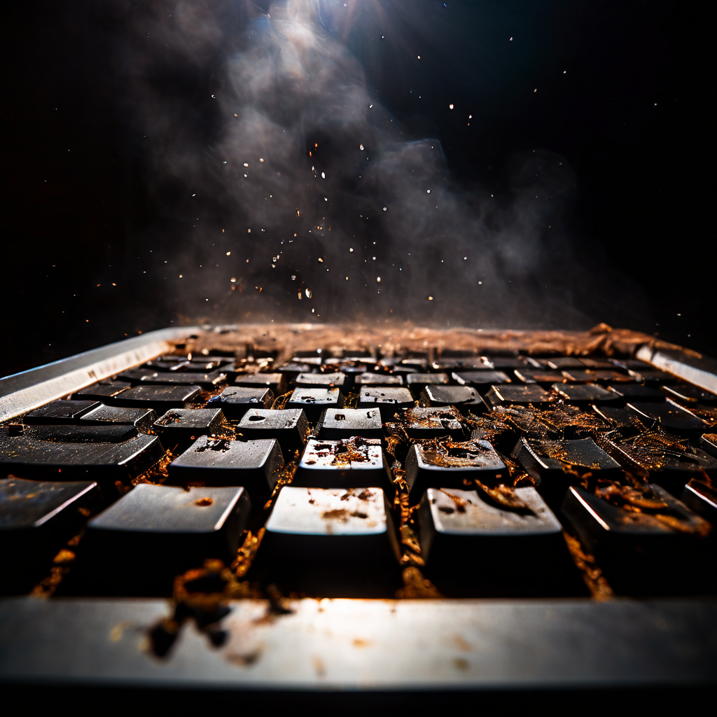 노트북 키보드 먼지 포스트잇 청소법